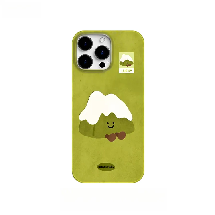 抹茶绿雪山适用于苹果16promax手机壳iphone15/14/13/11个性12