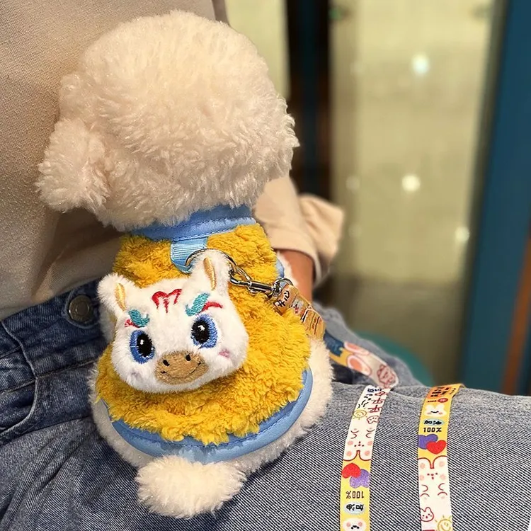 新年服马年喜庆小狗狗衣服冬季泰迪博美比熊背心宠物衣服加厚KKK
