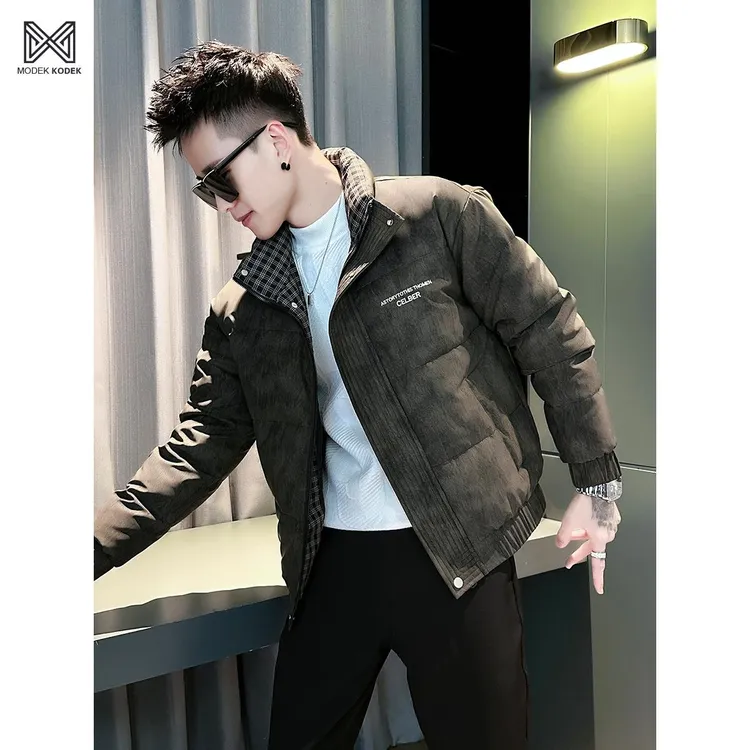 MODEK KODEK2025秋冬季棉衣男士修身加厚小个子帅气韩版保暖外套