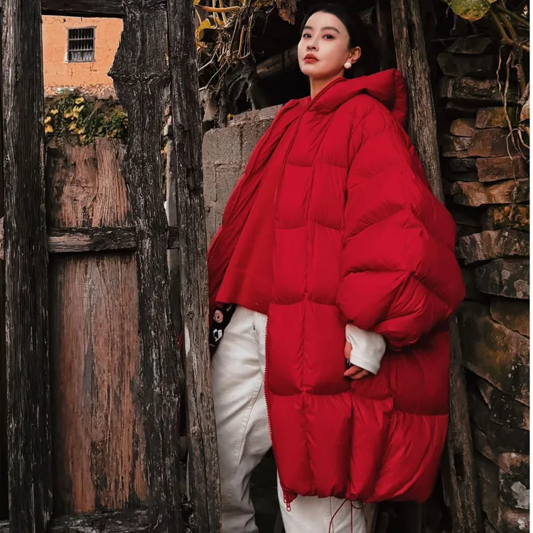EANSSY G2025冬季700克二代大锤子羽绒服长款显眼包NA2510N002