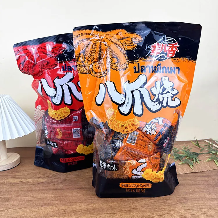 辈儿香八爪烧320g酱爆肉麻辣多口味休闲解馋膨化零食独立小包