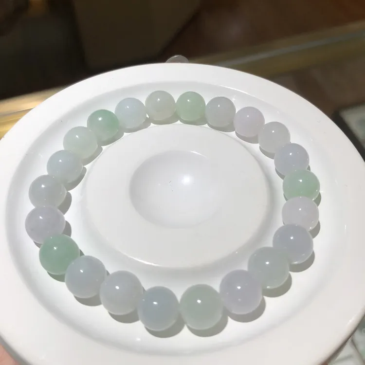 天然A货翡翠手串卡8.3