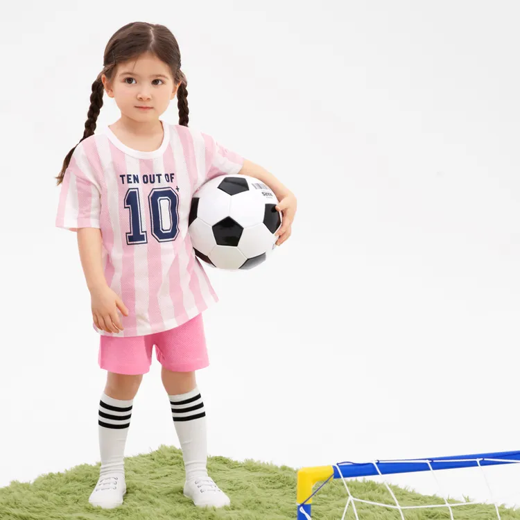 儿童足球服套装运动童装含梅西等球星元素爆款短袖套装夏季球衣