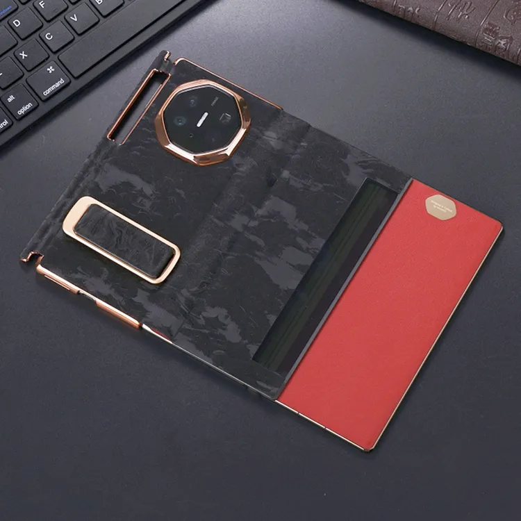 适用华为MateXT三折叠手机壳全包腕带支架山河图华为mate xt配件