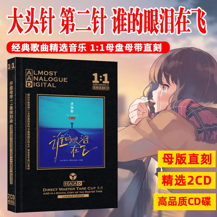 大头针CD光盘网络热门歌曲谁的眼泪在飞无损母盘直刻车载CD碟片