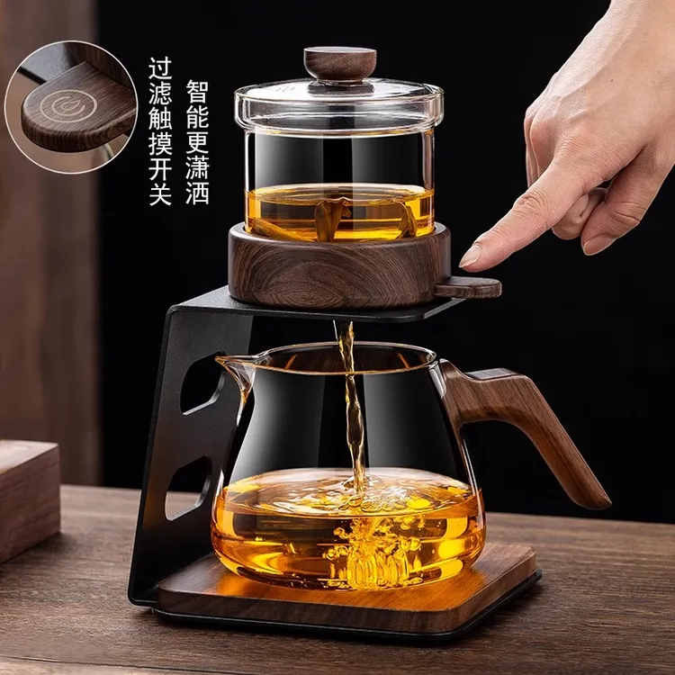 顶壶触摸茶具泡茶器功夫茶具专用冲茶器办公室懒人茶水分离茶壶