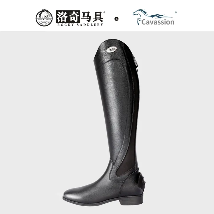 Cavassion马术长靴 牛皮长靴 男女同款防磨长靴 马靴马具 8106108