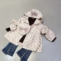 【林姐生活】春秋女宝小碎花外套洋气韩版印花女童外套