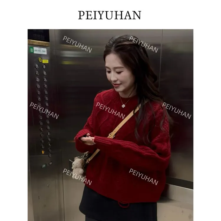 PEIERNA佩佩PC【麻花套头羊毛衫】100全羊毛针织衫 G12455 6126067