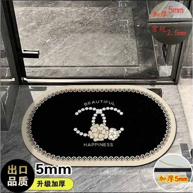 小香风软硅藻浴室吸水地垫家用卫生间进门高级感防滑速干耐磨地毯