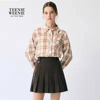 *TeenieWeenie小熊女衬衫25女装复古时尚格纹长袖衬衫TTYC254TC3A