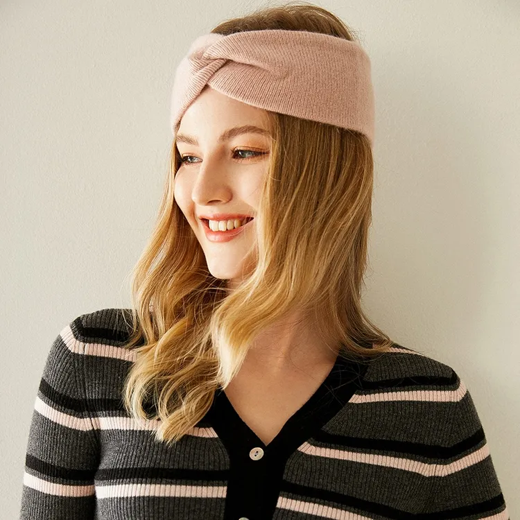 纯山羊绒 发带 贴肤戴 舒适轻盈 柔软保暖 气质时尚 加厚版型好