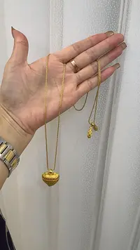 铜合金项链 新款爱心项链