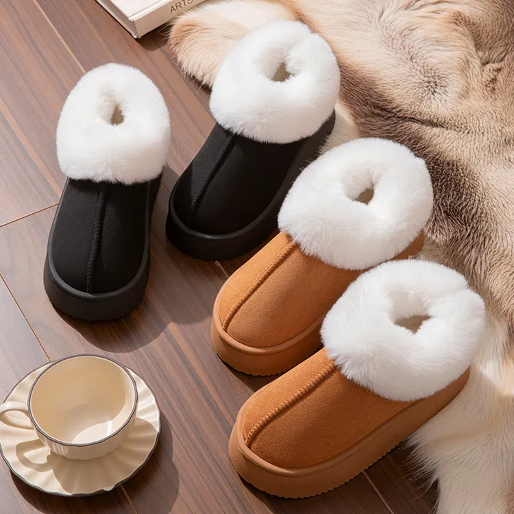 洋气爆款男女冬季拖鞋女款秋冬棉鞋加绒外出可爱秋季月子网红高档