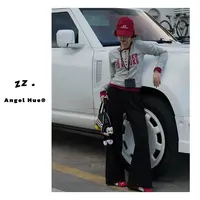 zz ·美式复古字母印花扣子显瘦百搭修身秋季长袖上衣747