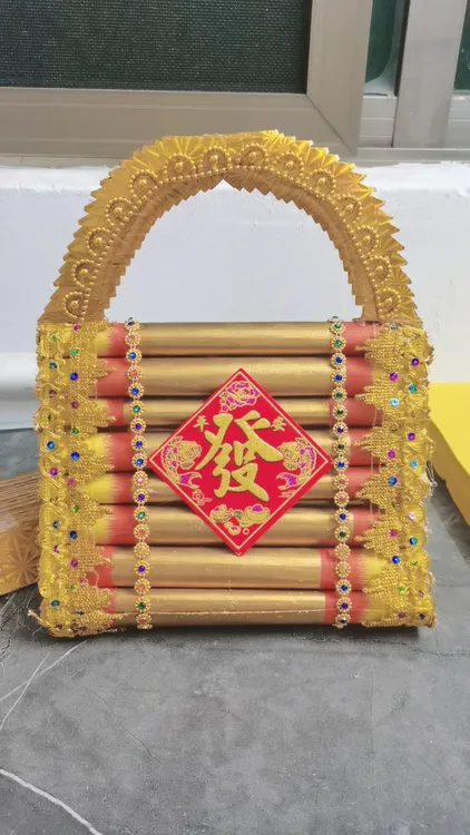 潮汕中秋折塔材料包需自折赠送教程八月十五月娘包包中秋包包