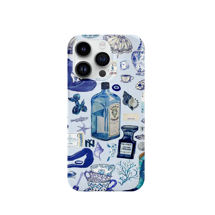 蓝色幻想适用于苹果17promax华为mate荣耀oppo一加小米高级感vivo