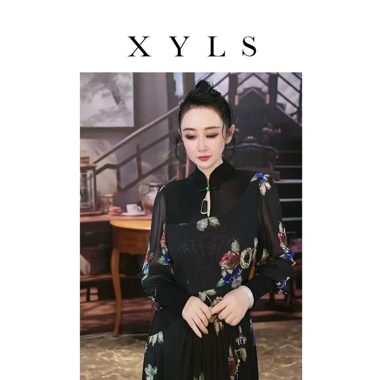 女装连衣裙弹力印花T006853