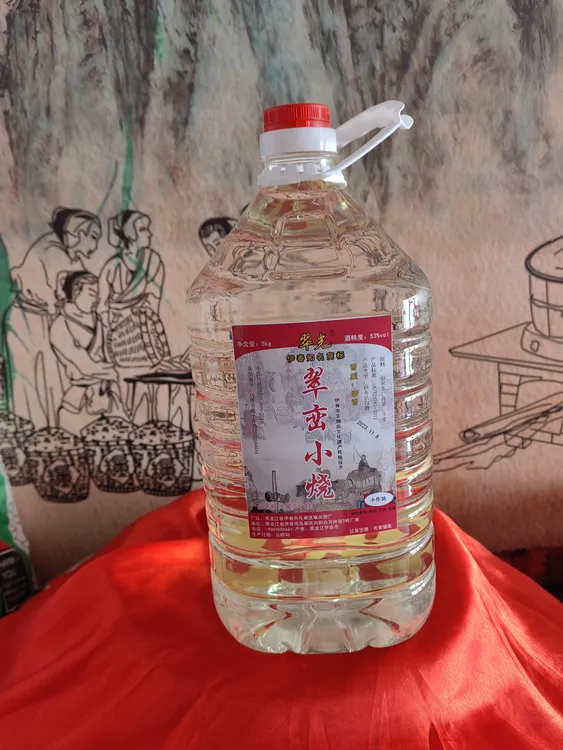 53清香型大曲红高粱米酒纯粮非遗技艺翠峦桶装小烧