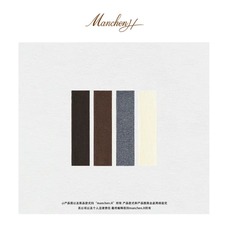 Manchenh"脚踝精灵"无缝一体3D立体编织牦牛绒混纺工艺保暖袜套