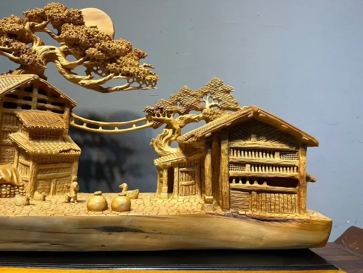 木雕客厅店面会所开业送礼根雕摆件玄关手工酒店书房卧室创意摆设