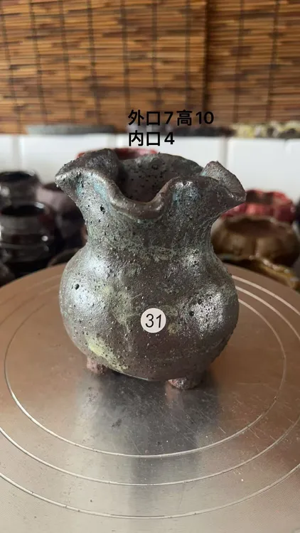 纯手工捏制复古简约多肉花盆