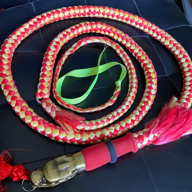 龙头款花色软绳健身鞭多种颜色可选