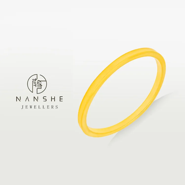 NANSHE/南奢【小方镯】古法传承四方素镯 L1347