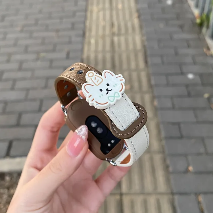 iboann适用小米手环10/9表带生日8/7猫咪可爱8/9pro皮质5创意新款