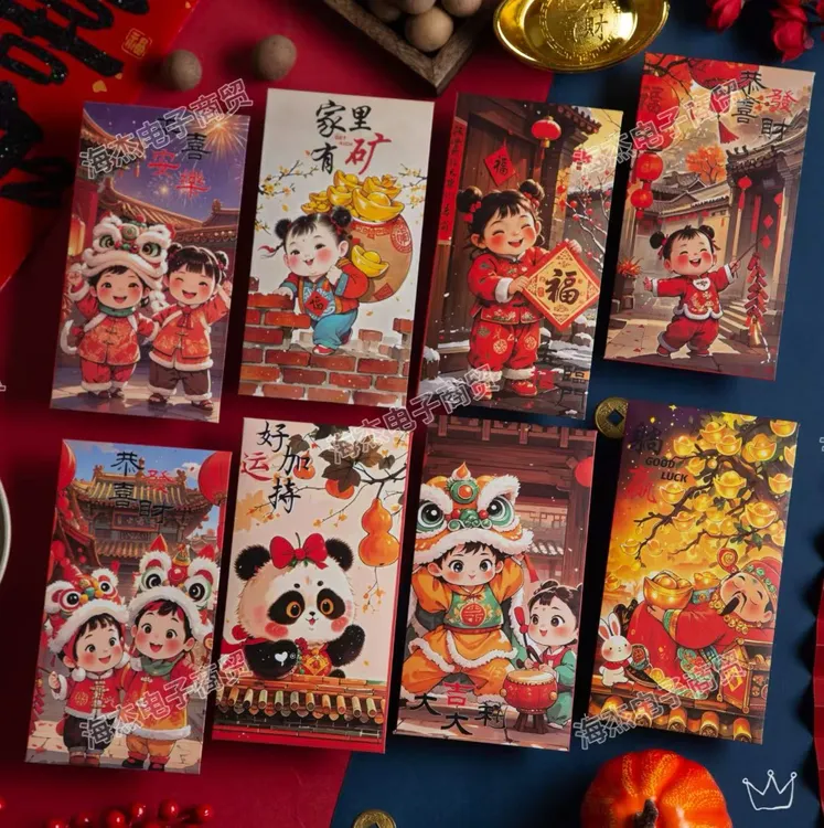 【30个】萌娃新年红包个性创意春节红包袋高档加厚利是封2025新款