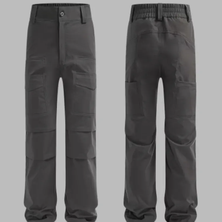 SKPN军鸟风特氟龙防泼水面料战术休闲裤宽松直筒微喇机能尼龙长裤