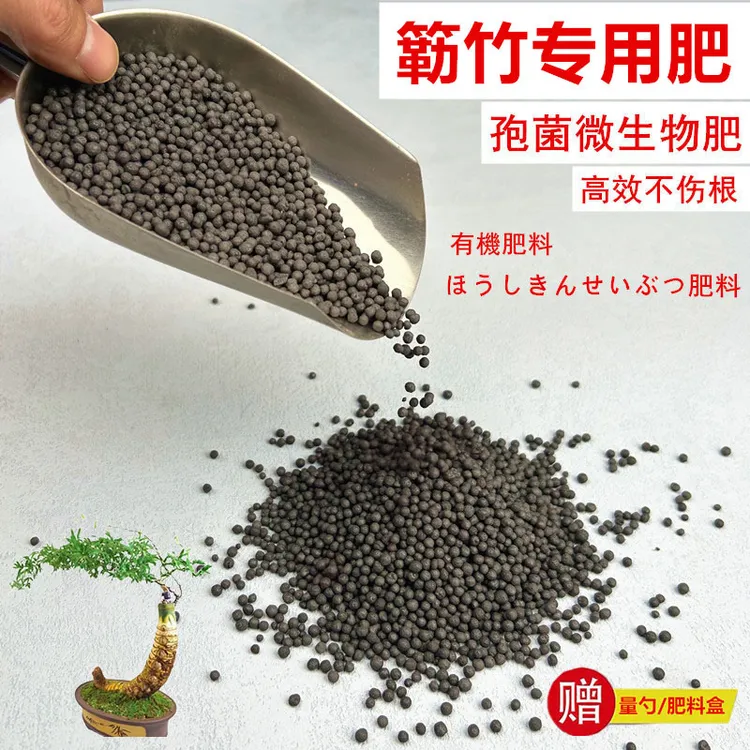 小叶簕竹专用肥勒竹乐竹子盆景有机肥生物菌肥颗粒肥缓释肥孢菌肥