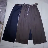 A丽～毛呢  松紧腰遮臀哈伦裤