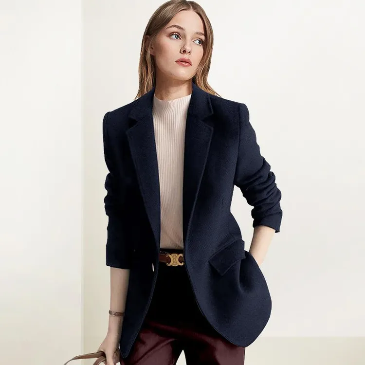 高级感休闲外套女2025年秋装新款修身显瘦百搭OL职业西服