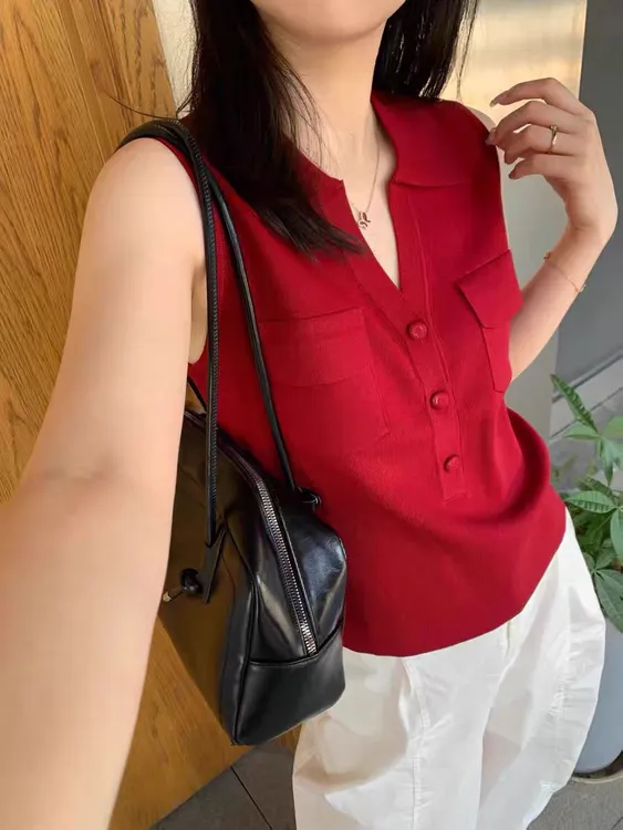 【小小101专属】2025夏季新款无袖针织衫6363 HH001