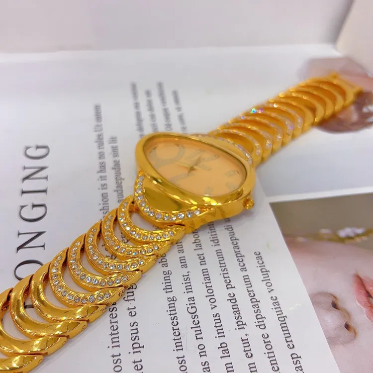 时尚爆款手表412-28-9女款霸气精美复古大气金色经典轻奢