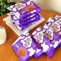 八分场俄罗斯原装进口老亚牛奶焦糖拉丝饼干甜品零食120g