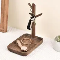 北美黑胡桃玄关钥匙架收纳架18*12*20高