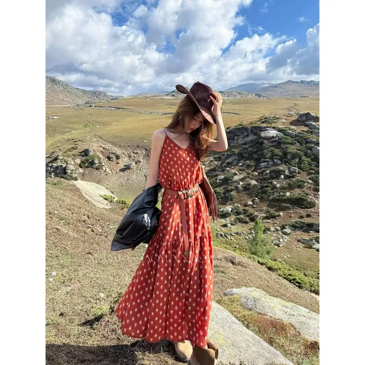 【山间来信】小允姐姐2025新款时尚高级连衣裙