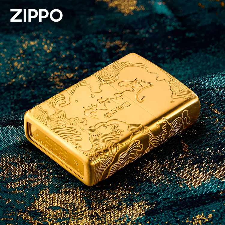 ZIPPO打火机【镀金风生水起】男士生日礼物正品正版原创设计DYH1X1商品图