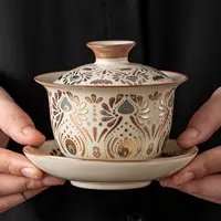 汝窑陶瓷功夫茶壶茶杯茶盘家用高档茶具