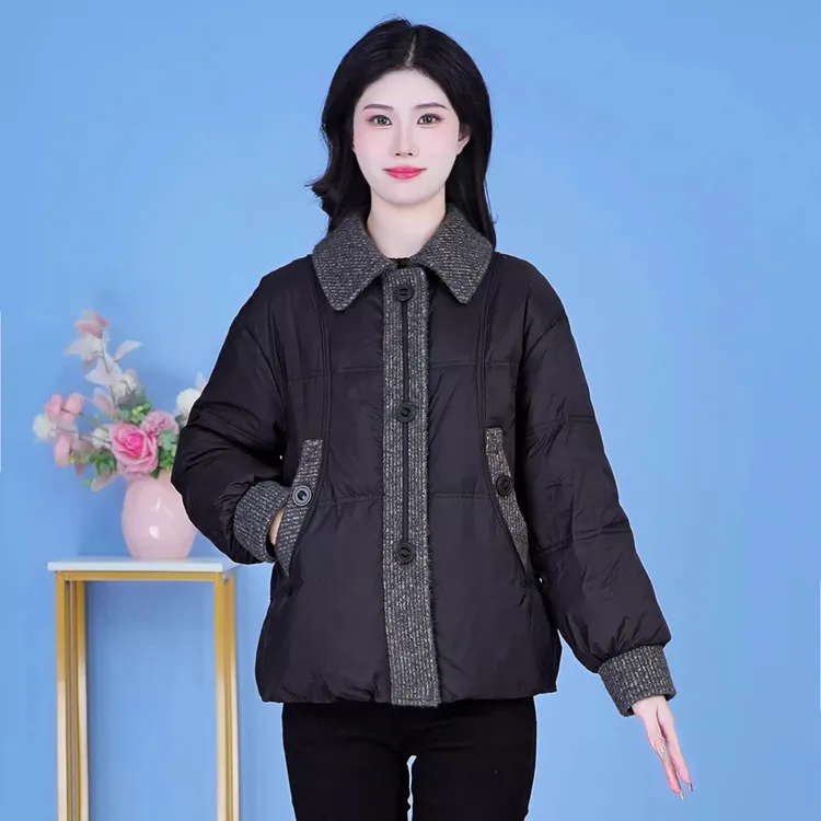 高档时尚羽绒服国标白鸭绒外套2025年冬季加厚减龄显瘦女装保暖