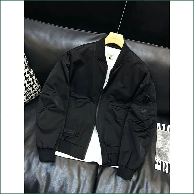 春秋棒球服短款外套男士春秋季款潮牌帅气工装飞行员夹克男装褂子