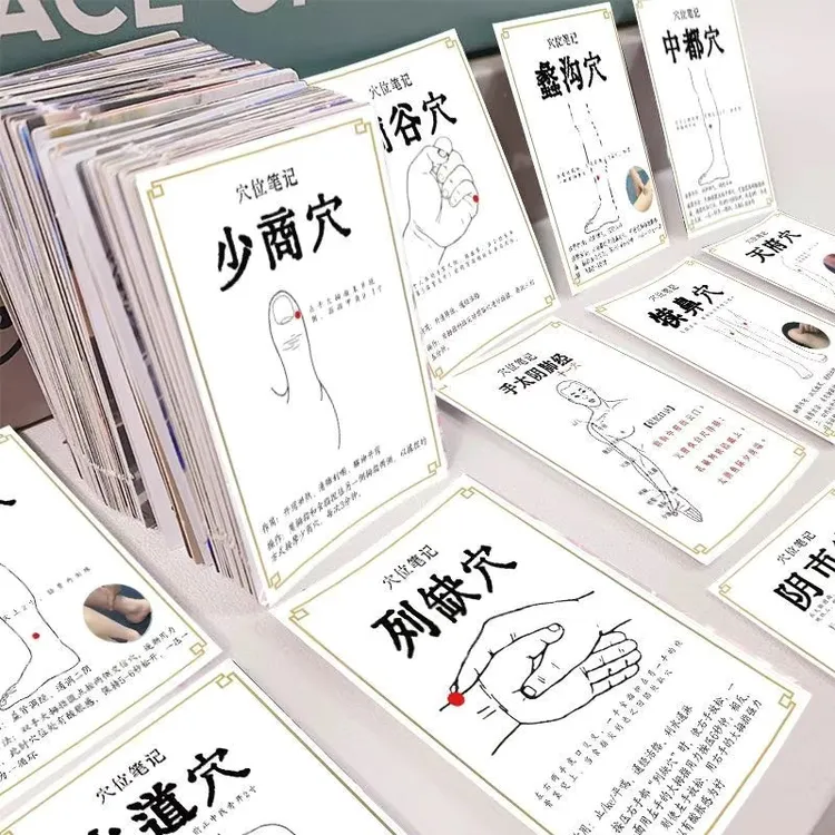 中医学习速记卡片金匮要略中药速记方集六十四卦穴位卡片经络图