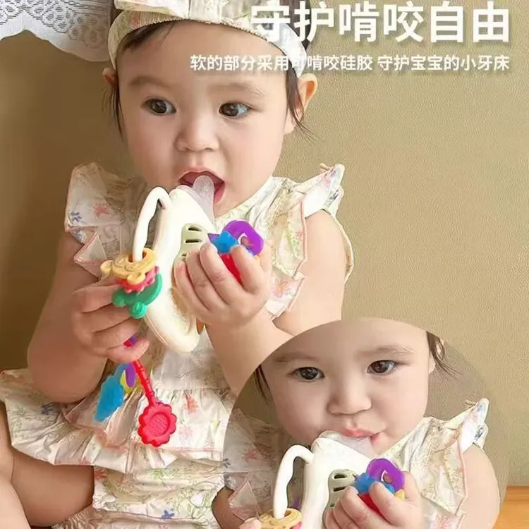 拉拉乐幼儿益智早教可啃咬硅胶玩具宝宝手指抓握趣味