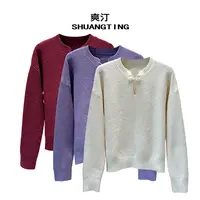 Jokara/丘可儿【珠玑语】中式气质优雅套头盘扣针织毛衣修身温柔秋
