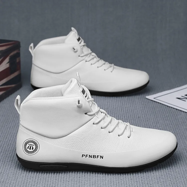 【高品质】男鞋2025冬季新款防滑耐磨软底休闲鞋时尚百搭中帮豆豆鞋