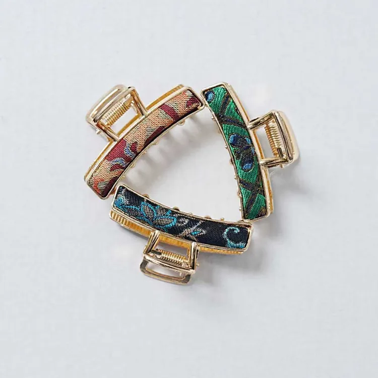 金雀绫【鲨鱼夹】原创设计抓夹森系复古彩色发夹SZA5SP90