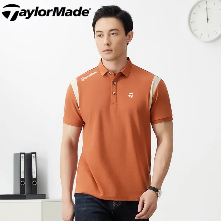 Taylormade泰勒梅高尔夫服装男士时尚POLO衫薄款透气翻领短袖T恤
