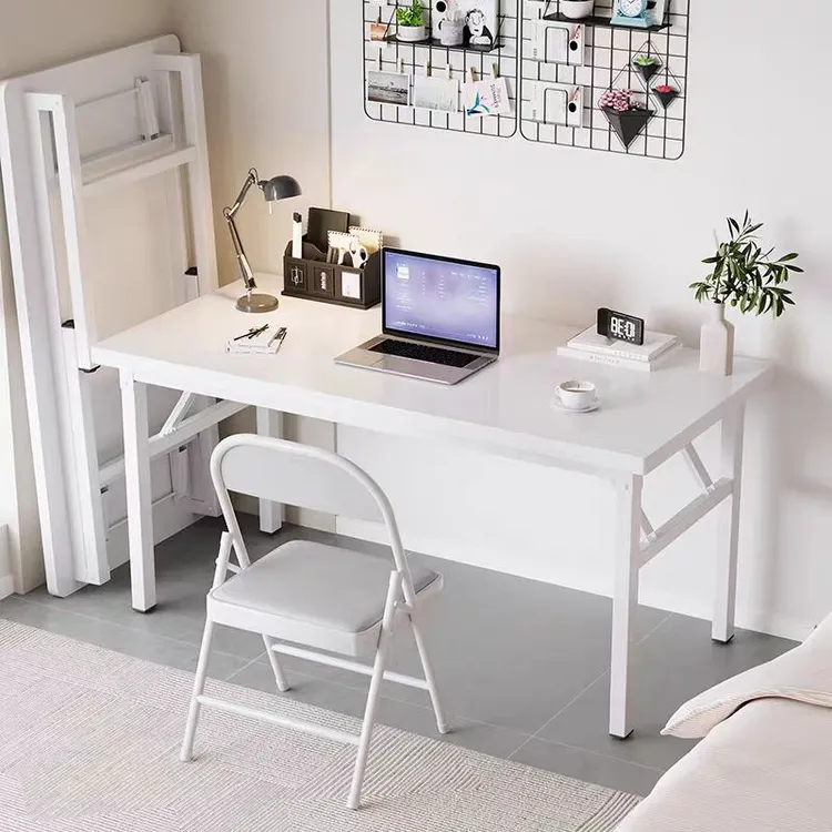 可折叠电脑桌长方形书桌摆摊美甲桌桌办公桌会议桌客厅专用吃饭桌